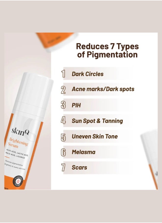 SkinQ Brightening Face Elixir – Licorice & Lactic Acid Formula | Exfoliates, Evens Tone & Repairs Sun-Damaged Skin | 30ml Unisex Serum -Registered dealer in UAE