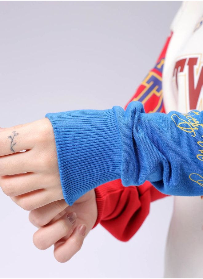 Women Boxy Fit Looney Tunes Oversized Sweatshirt