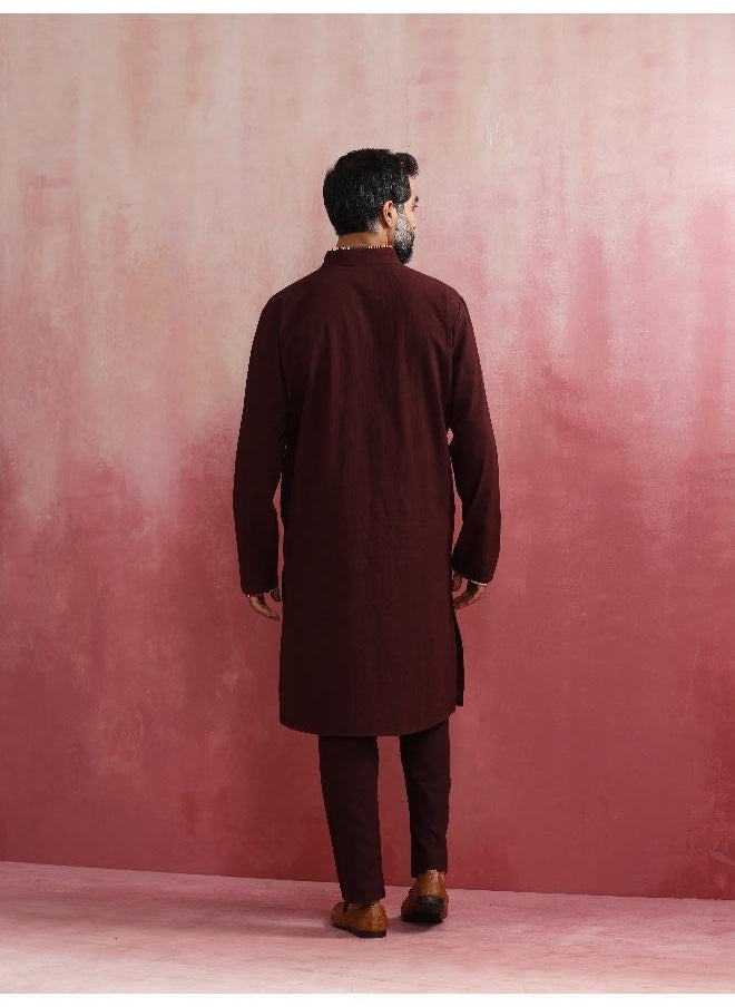 Men's Cola Mandarin Collar Kurta