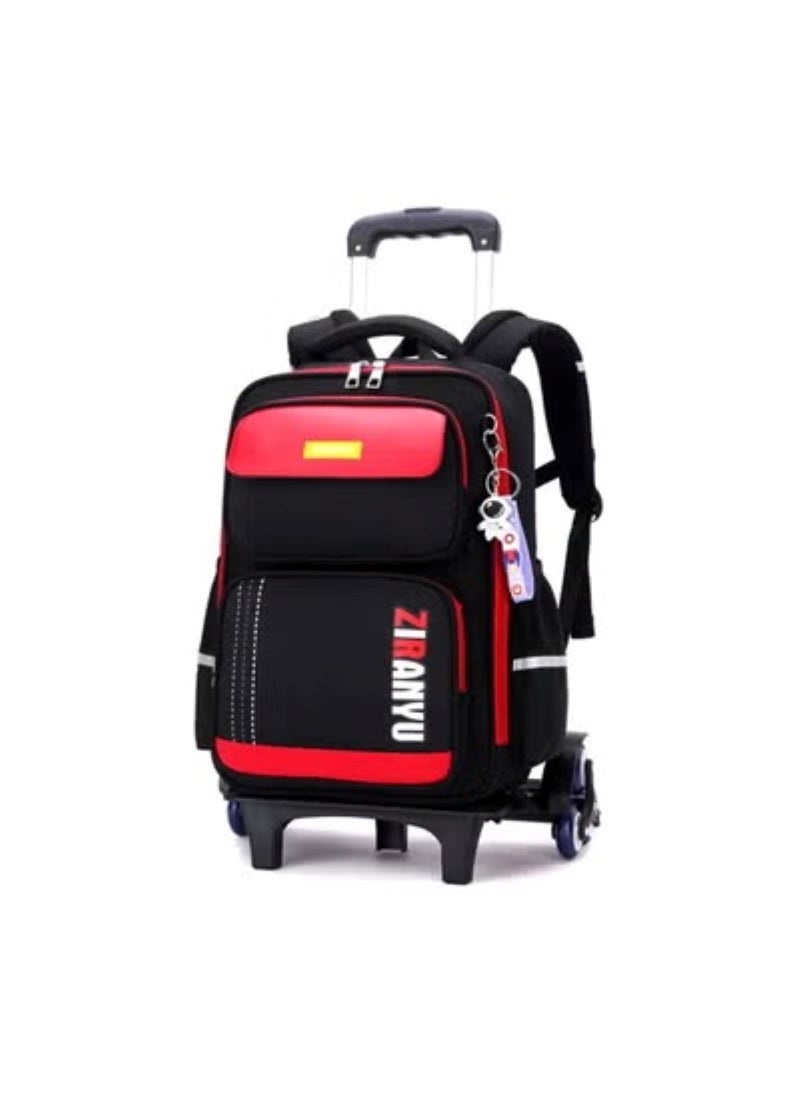 2-Wheel Kids Trolley Backpack Stylish and Durable School Bag for Students Assorted