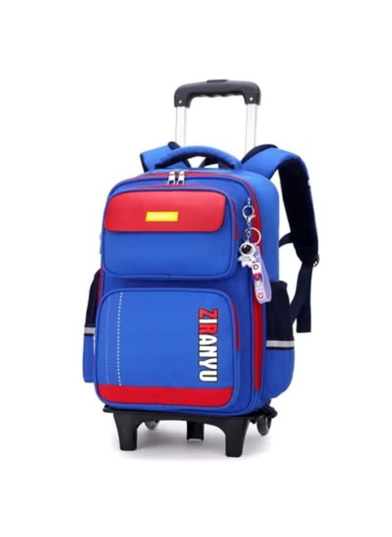 2-Wheel Kids Trolley Backpack Stylish and Durable School Bag for Students Assorted