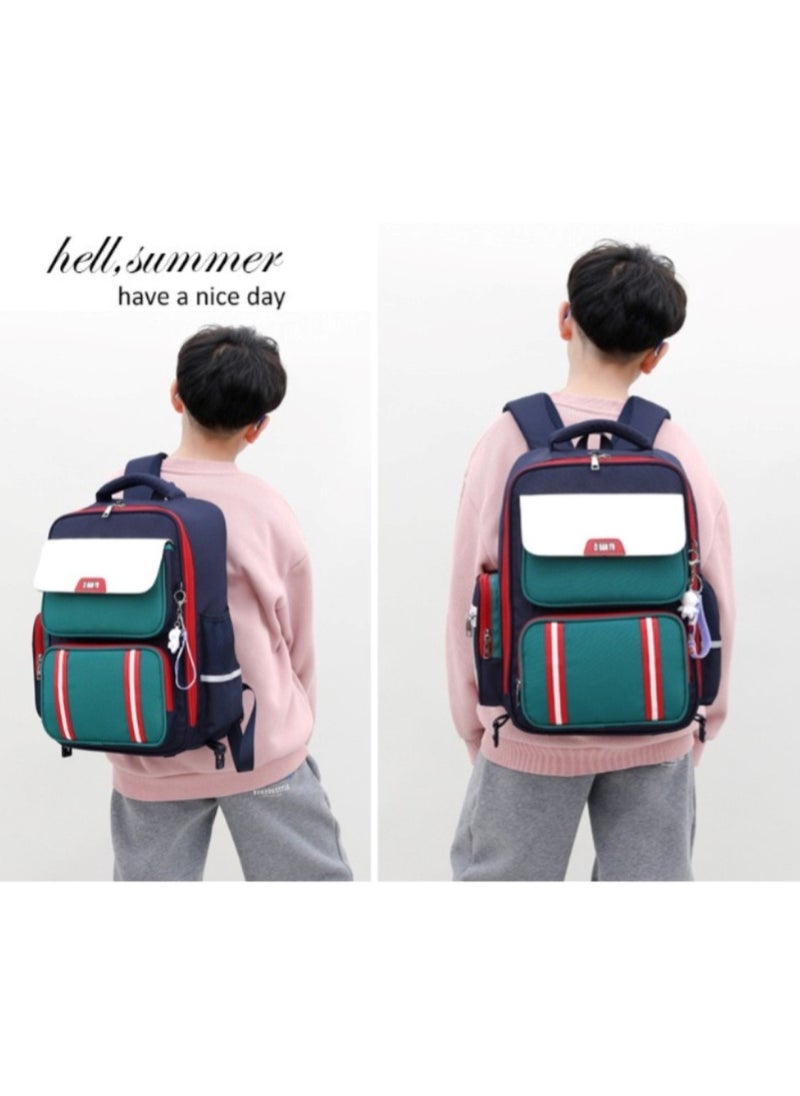 2-Wheel Kids Trolley Backpack Stylish and Durable School Bag for Students Assorted