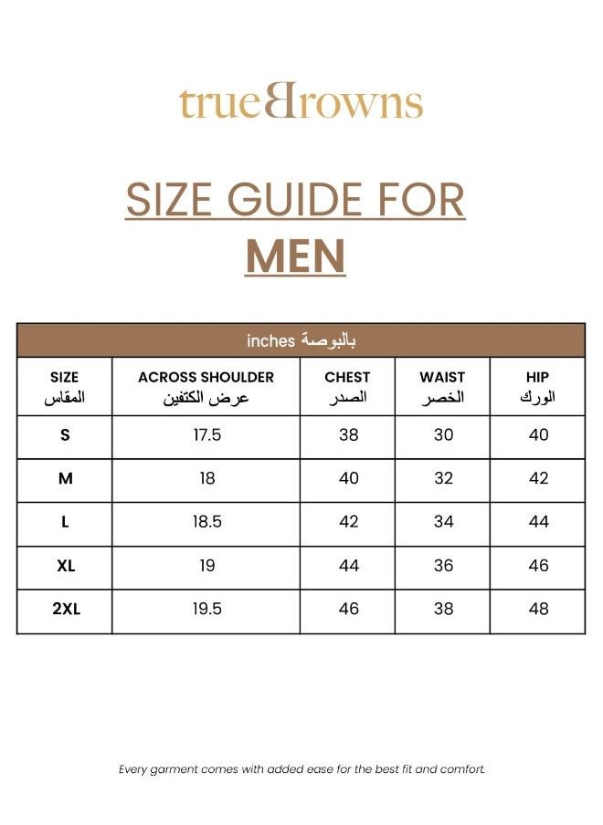 Men's Beige Printed Front Open Kurta