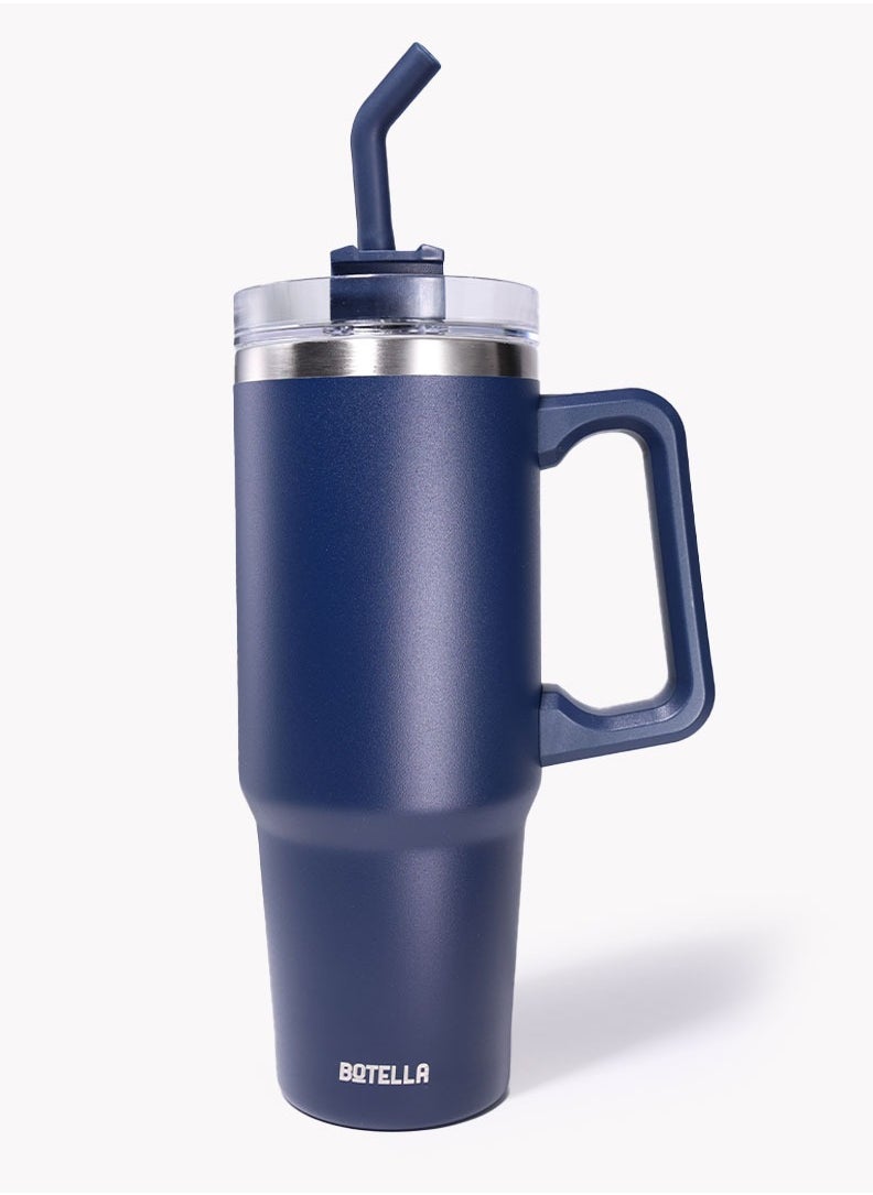 Botella Insulated Water Bottle MegaFlask - Leakproof Stainless Steel, Sports & Outdoor 900ml, Blue
