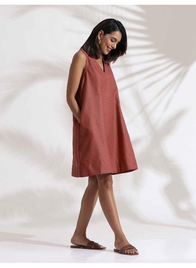 Sleeveless A-Line Dress