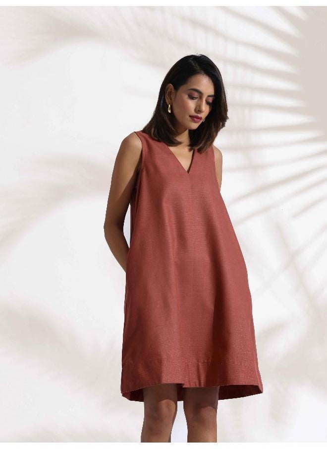 Sleeveless A-Line Dress