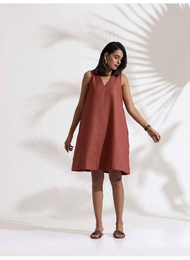 Sleeveless A-Line Dress
