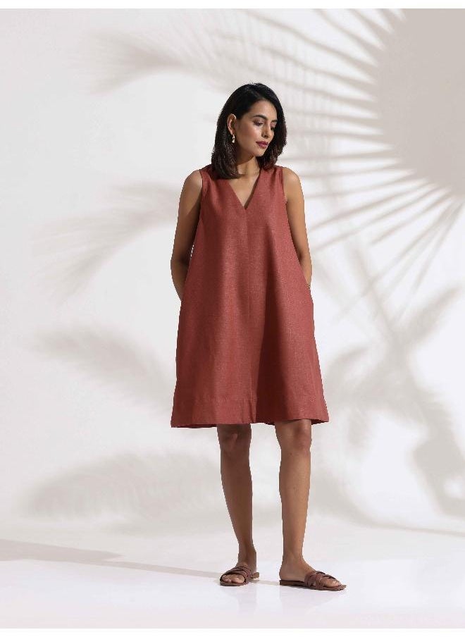 Sleeveless A-Line Dress