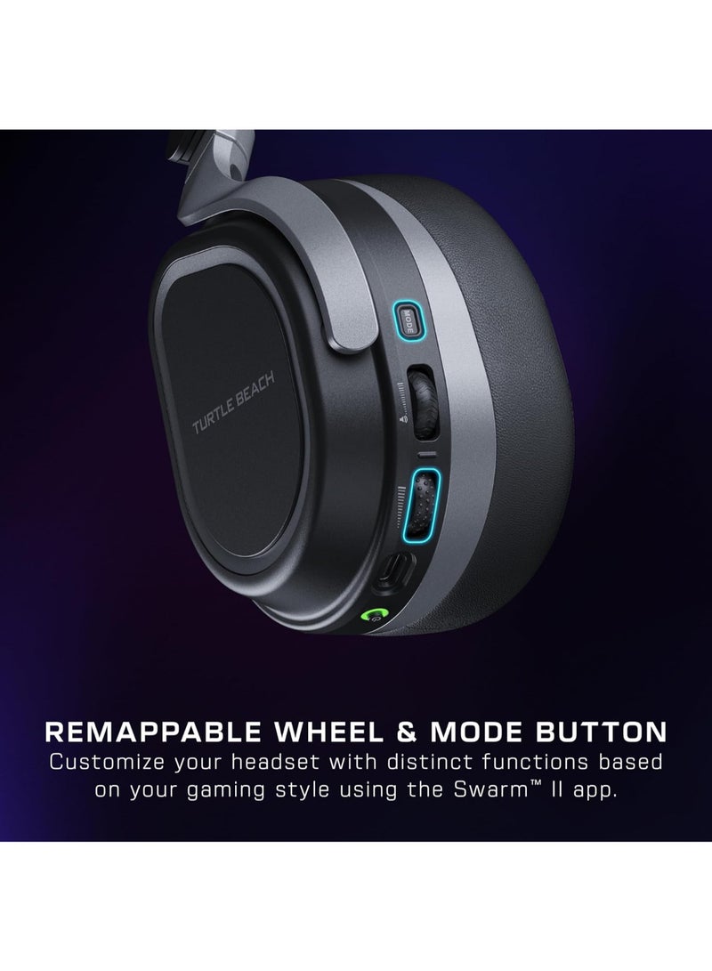 Stealth 700 Wireless Multiplatform Amplified Gaming Headset for PS5, PS4, PC, And Mobile – 60mm Speakers, A.I. Noise-Cancelling Mic, Bluetooth, 80-Hr Battery, Dual Transmitters