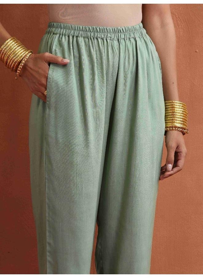 Beige Abstract Print Kurta Set