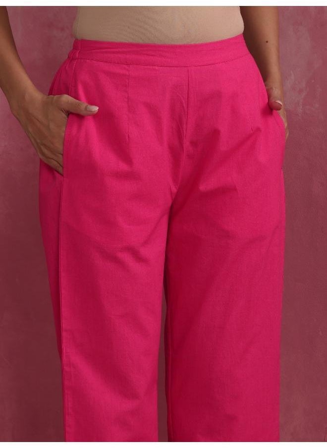 Pink Cotton Dobby Co-ord set