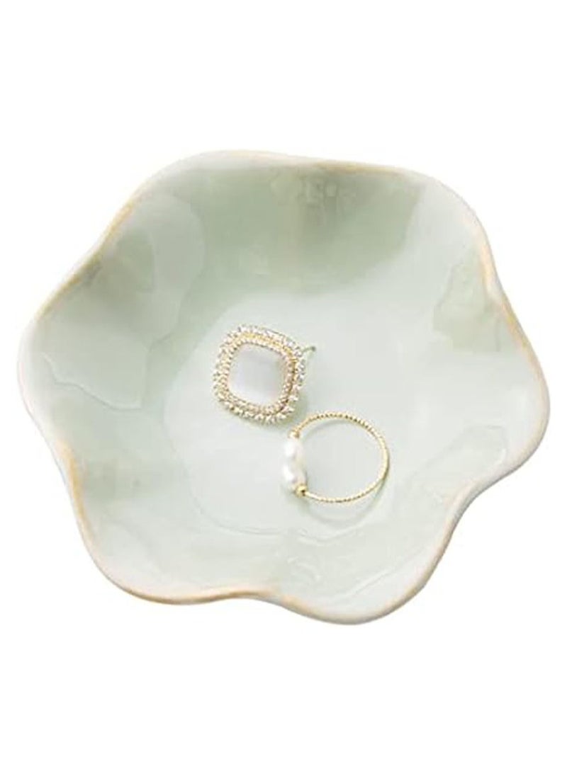 Jewelry Dish,Ceramic Trinket tray,small ring holder,Key Bowl,Home Decoration,Gifts for Friends Sisters Daughter Mother