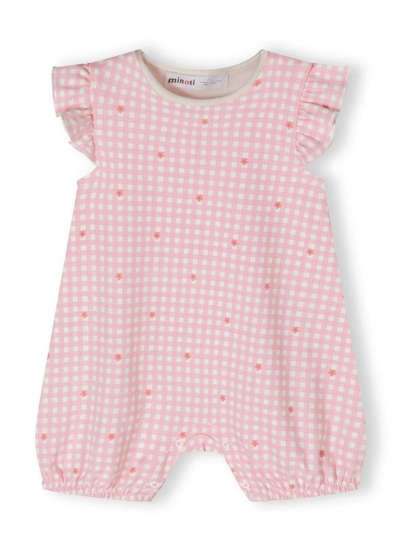 4-Pack Baby Rompers with Ruffle Sleeves