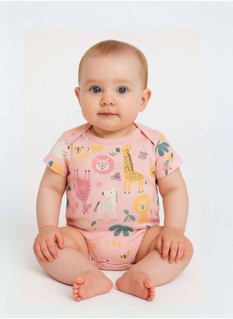 7-Pack Short Sleeve Baby Bodysuits with Snap Closures