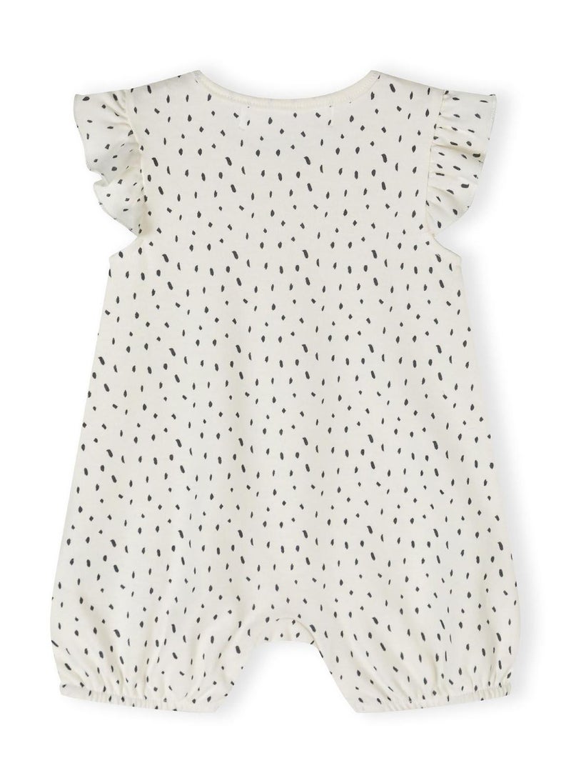 4-Pack Baby Rompers with Ruffle Sleeves