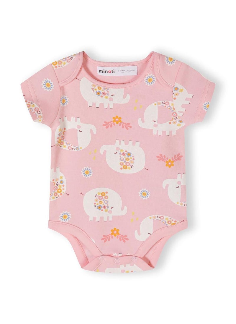 7-Pack Short Sleeve Baby Bodysuits with Snap Closures