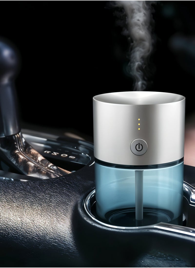 Glass S Portable Fragrance Diffuser for Cars & Desktop – USB-Powered, and Motion-Activated with 1 Year Warranty