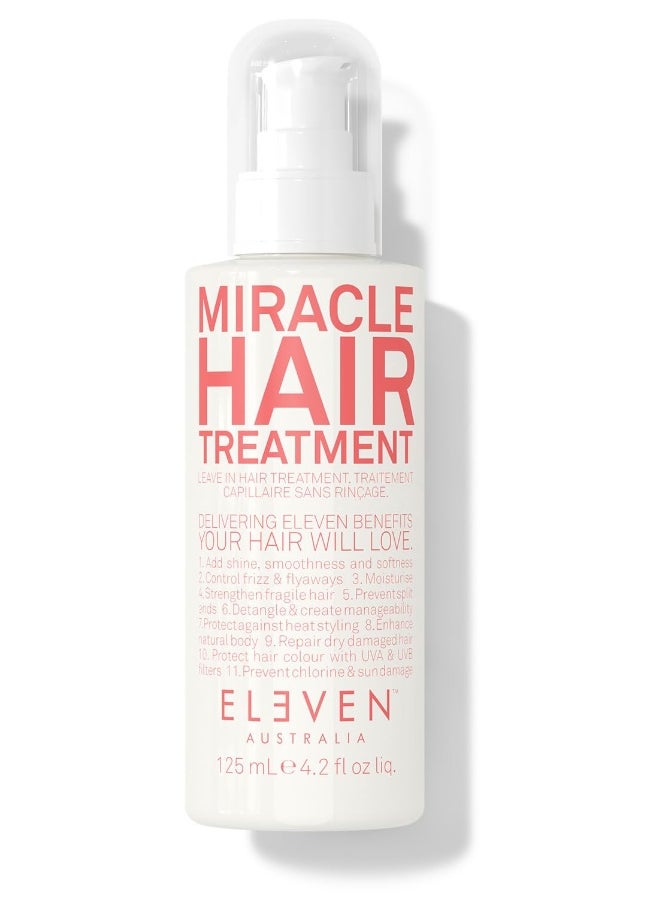 ELEVEN AUSTRALIA Miracle Hair Treatment LeaveIn Conditioner for Hydration Frizz Control Heat Protection  Strength  Lightweight Nourishing Formula for All Hair Types  42 Fl Oz