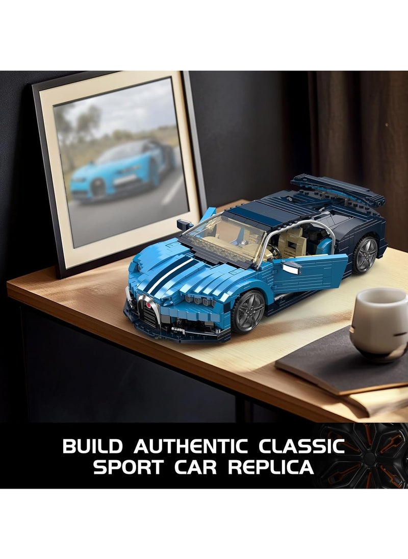 Speed Champion Sports car Building Kits, Race Car Building Sets, Classic Super Car show model, Adult built collectibles, Teen Toys for Boys and Girls gifts (1222 PCS) 10111