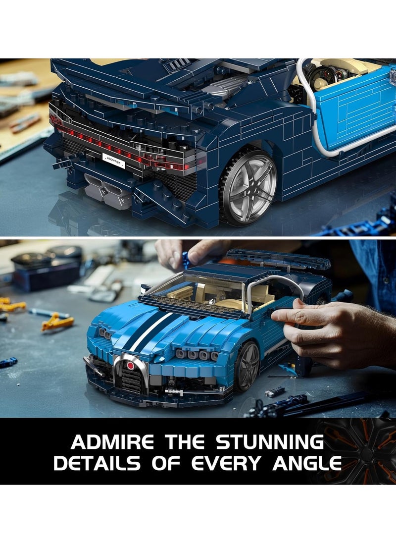 Speed Champion Sports car Building Kits, Race Car Building Sets, Classic Super Car show model, Adult built collectibles, Teen Toys for Boys and Girls gifts (1222 PCS) 10111