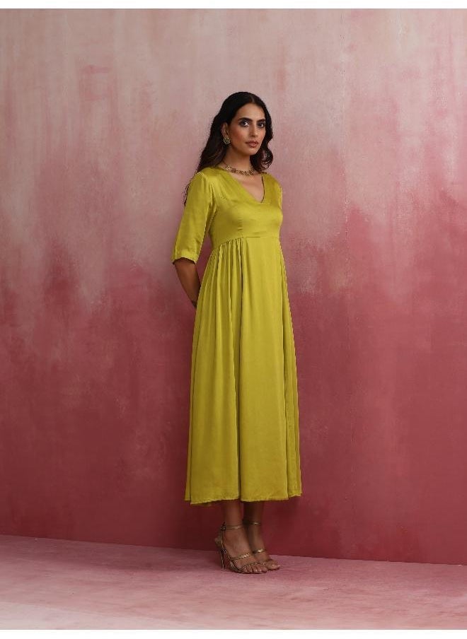 Modal Lime Green Dress