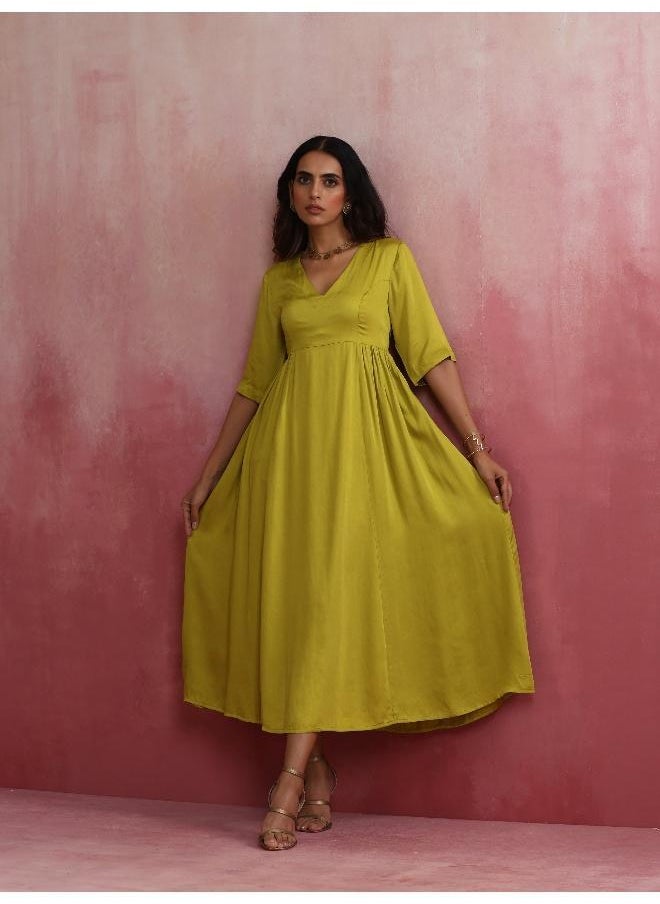 Modal Lime Green Dress