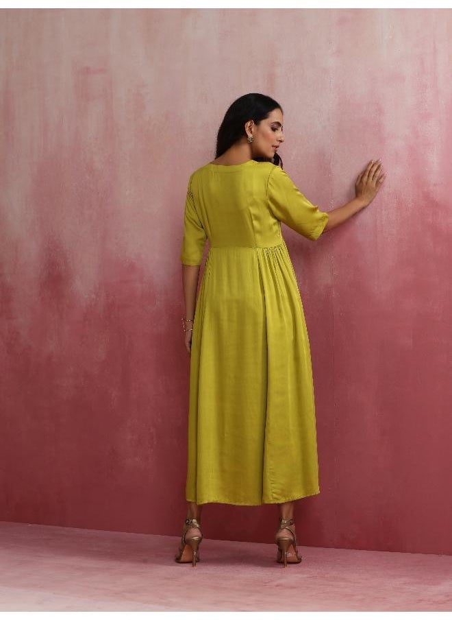 Modal Lime Green Dress