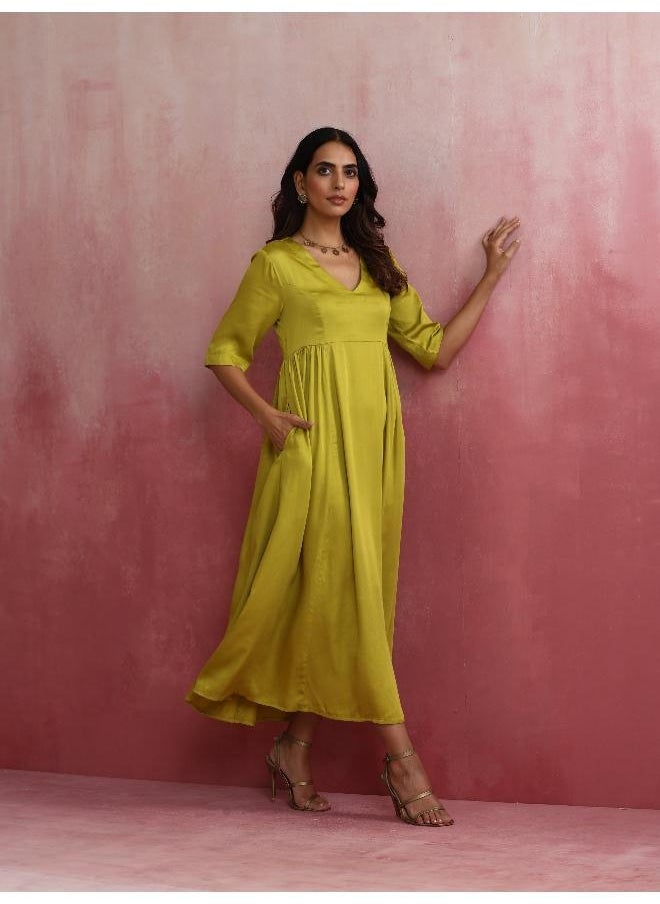 Modal Lime Green Dress
