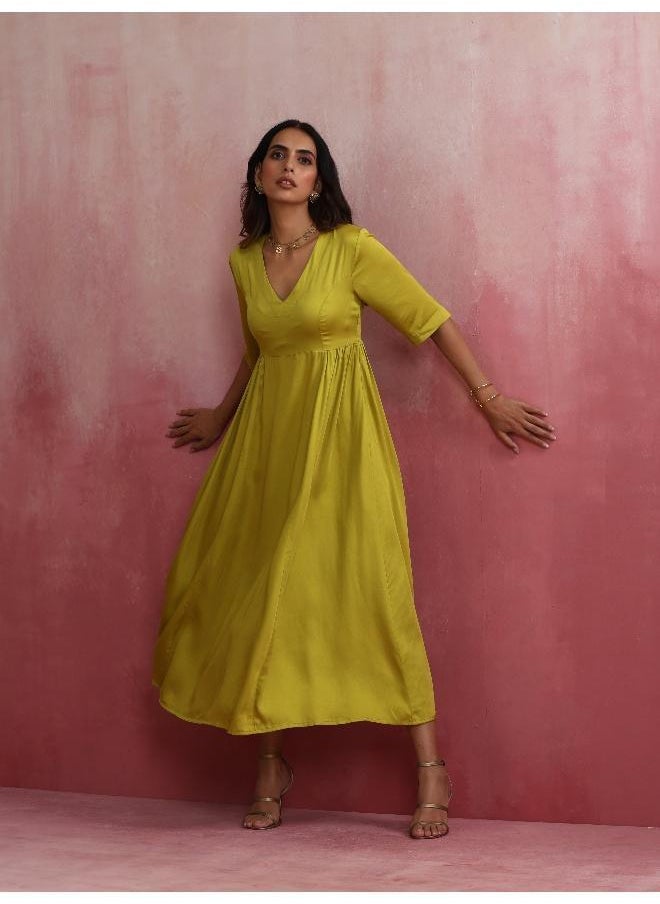Modal Lime Green Dress