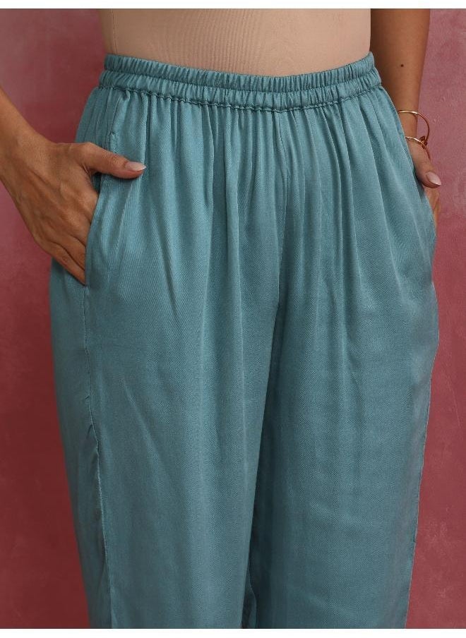 Light Blue Modal Straight Kurta Co-ord Set