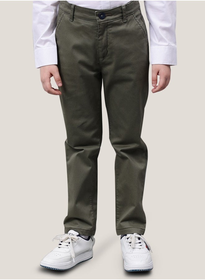 One Friday Kids Boys Cotton Grey Trouser
