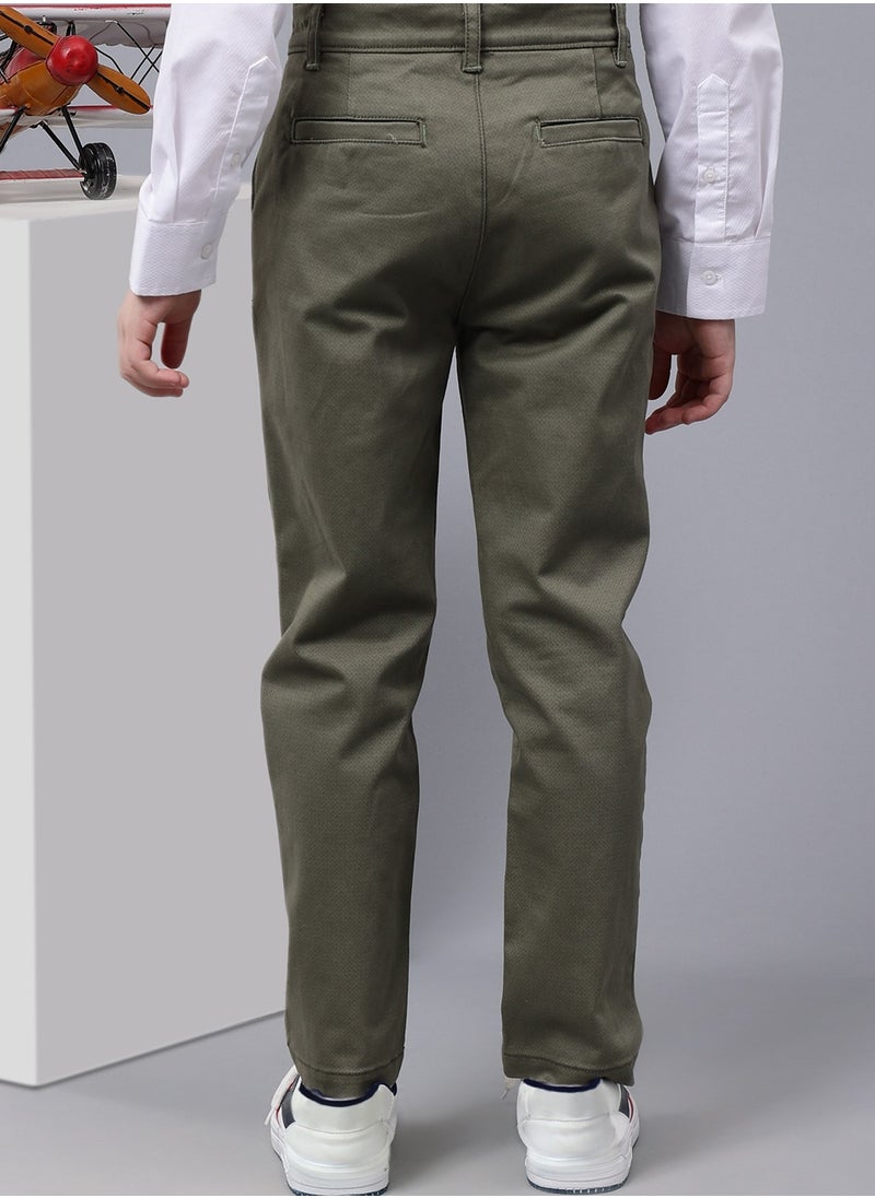 One Friday Kids Boys Cotton Grey Trouser