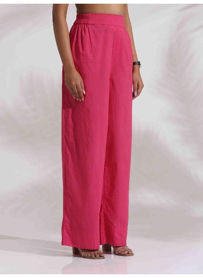 trueBrowns Pink Cotton Print Kurta Co-ord Set