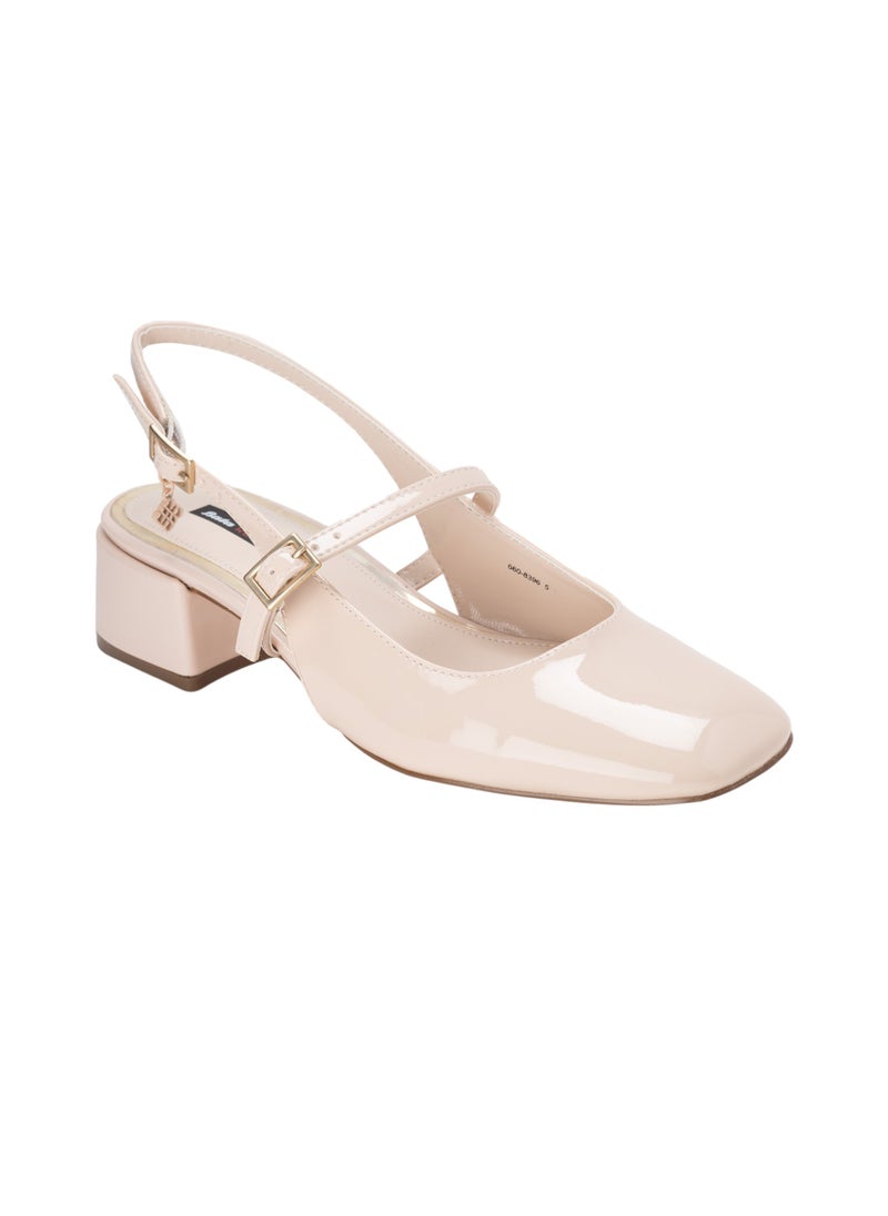 Slingback Block Heeled Shoes