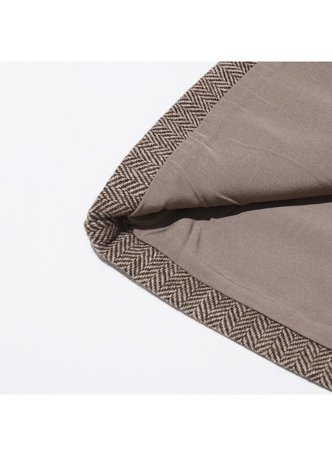 French Elegant Artistic A-Line Skirt with 3D Floral Design - Unique Women’s Midi Skirt