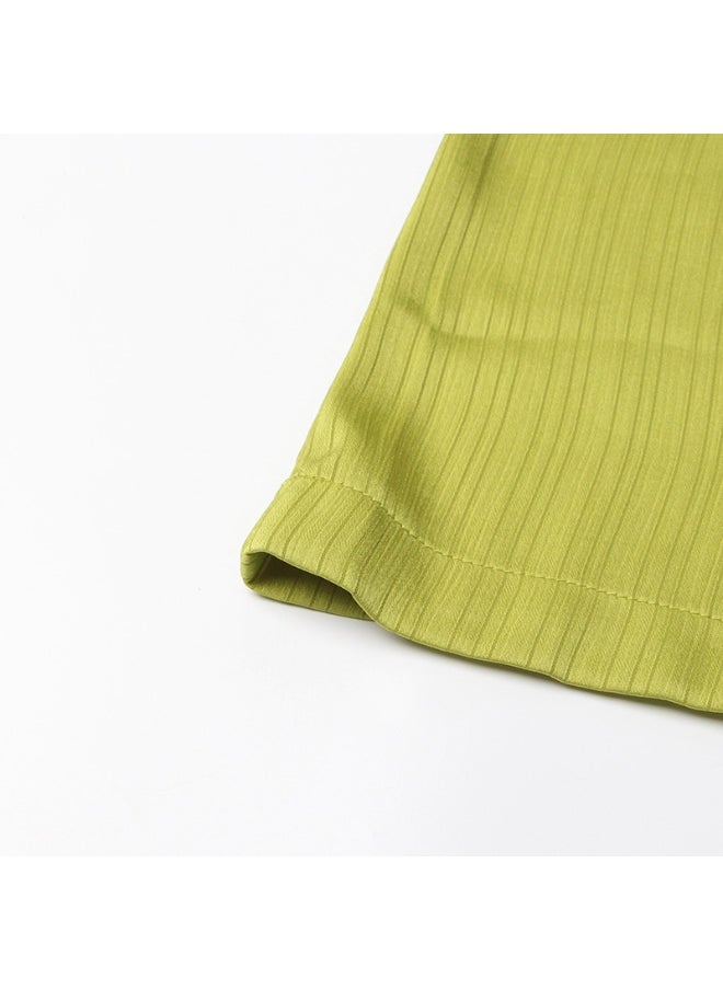 Pleated Belted Dress