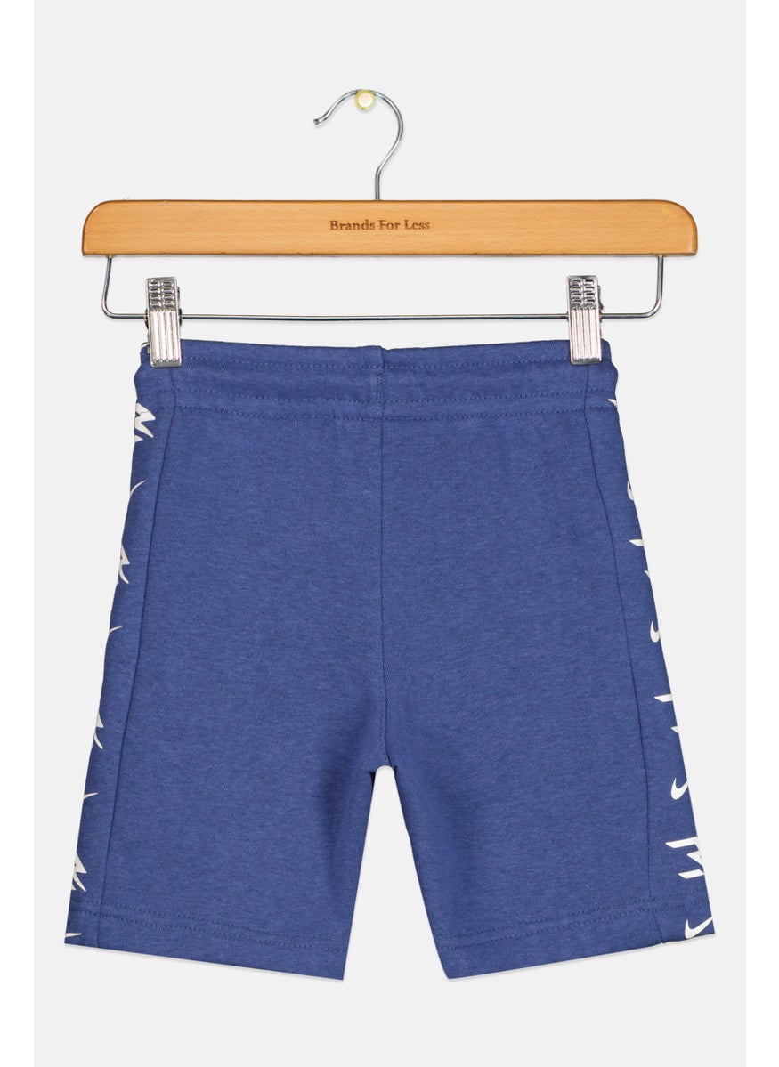Toddlers Boy Sportswear Fit Brand Logo Training Shorts, Blue