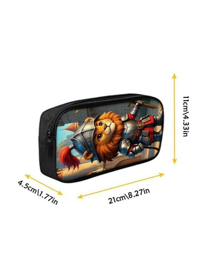 Cartoon three-piece schoolbag with zipper - 1396