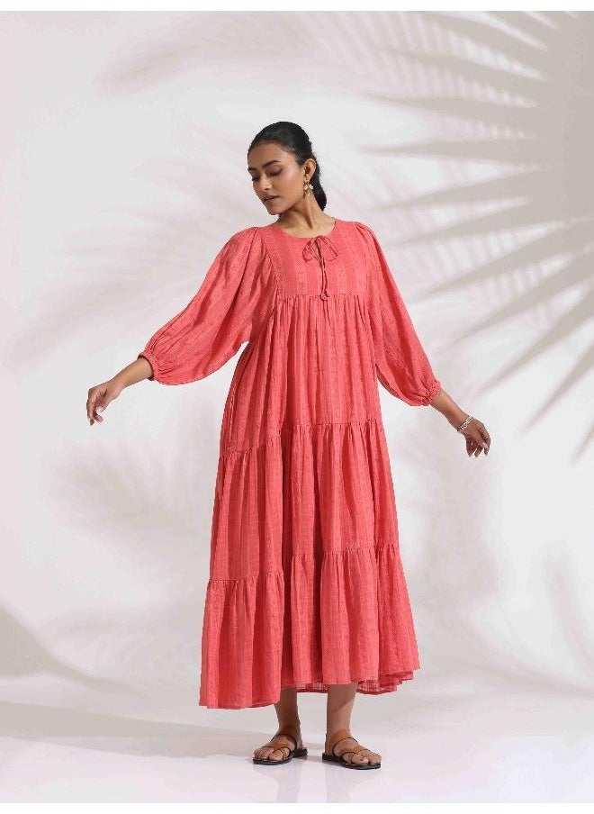 Tiered Cotton Gauze Dress