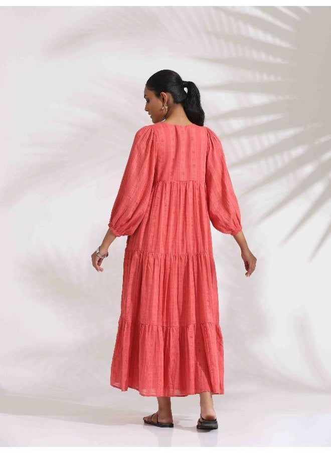 Tiered Cotton Gauze Dress