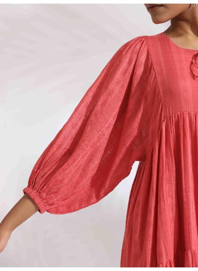 Tiered Cotton Gauze Dress
