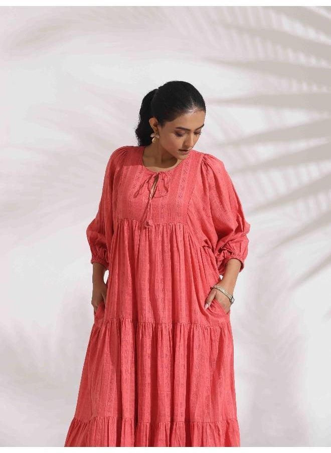 Tiered Cotton Gauze Dress