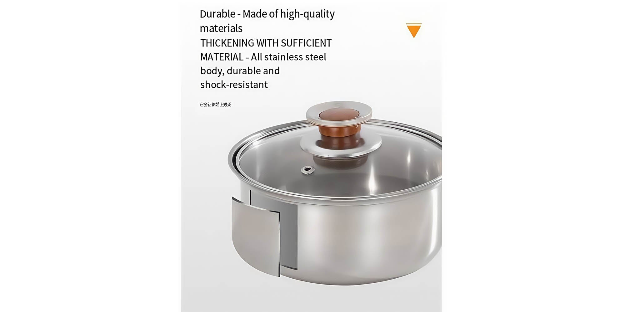 12-Piece Cookware Set, Stainless Steel Pots And Pans, Non-Stick Cooking pots, PFOA Free - Frying Pan, Casserole With Lid, Saucepan, Grill Pan, Kitchen Tools