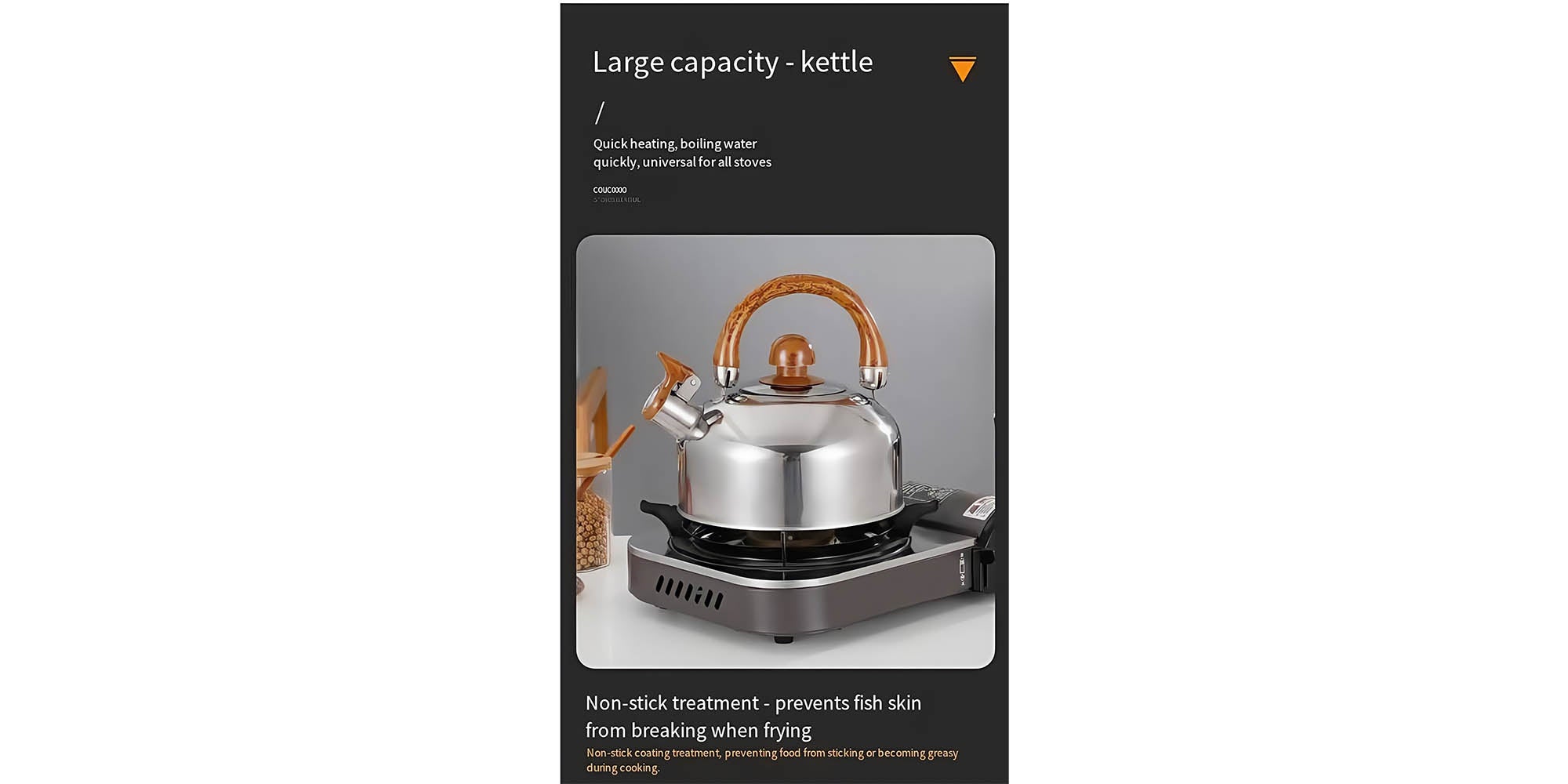 12-Piece Cookware Set, Stainless Steel Pots And Pans, Non-Stick Cooking pots, PFOA Free - Frying Pan, Casserole With Lid, Saucepan, Grill Pan, Kitchen Tools