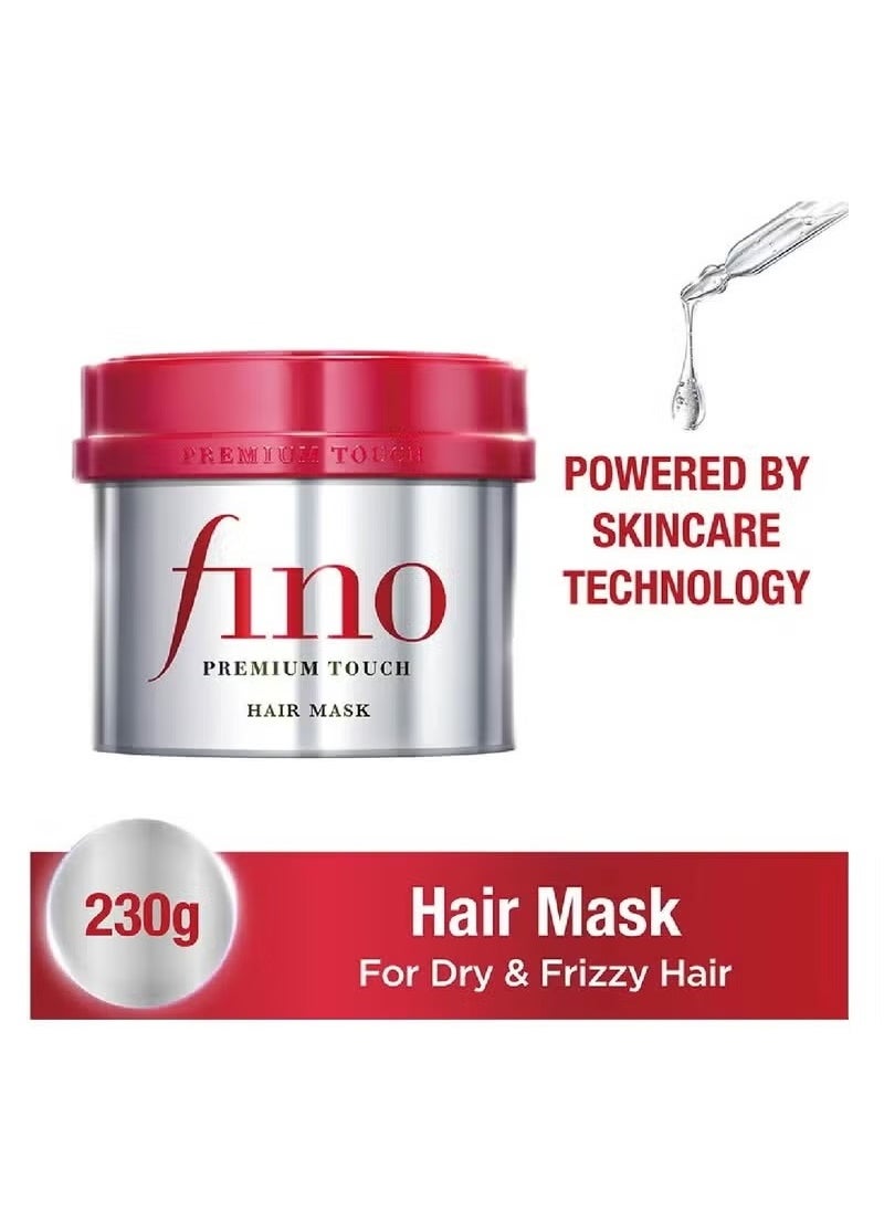 Shiseido Fino Premium Touch Moist Shampoo, Conditioner & Hair Mask Set – Complete Deep Moisturizing and Repair Bundle for Dry, Damaged Hair, with Keratin-Enriched Nourishing Treatment