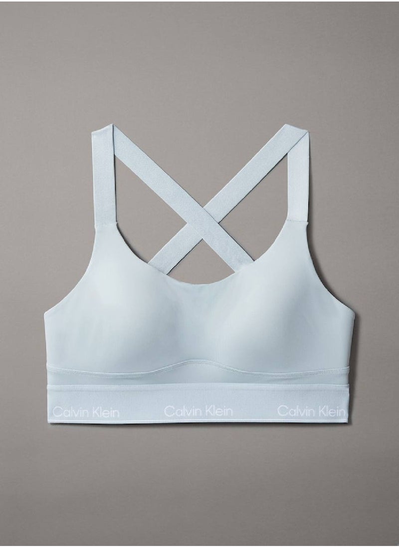 Women's High Support Sports Bra - Polyester Blend, Blue