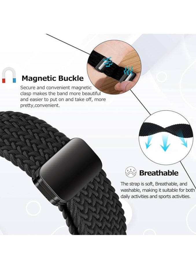 Braided Sport Replacement Band Compatible with Whoop 4.0 Fitness & Activity Tracker, Soft Polyester Elastic Strap Easy to Use and Perfect for Every Occasion