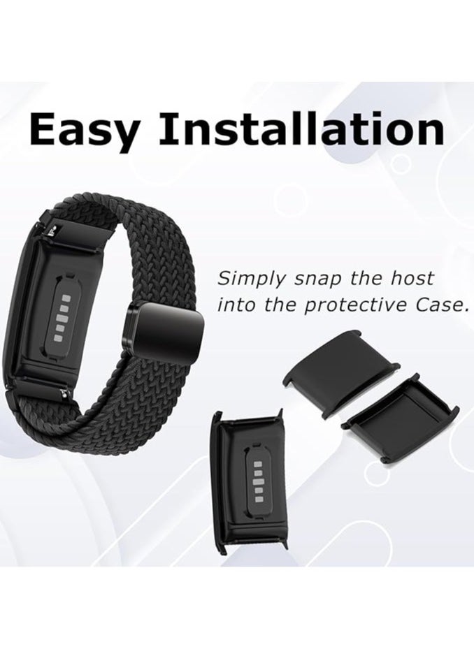 Braided Sport Replacement Band Compatible with Whoop 4.0 Fitness & Activity Tracker, Soft Polyester Elastic Strap Easy to Use and Perfect for Every Occasion