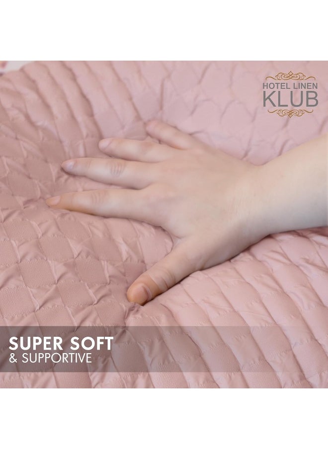 Hotel Linen Klub Pack of 2 Soy Bean Pillow – Premium Quality Cooling Touch Bed Pillow