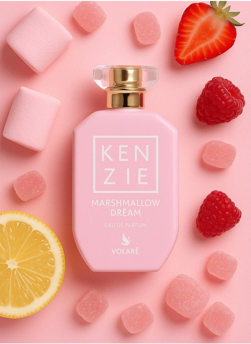 Kenzie Marshmallow Dream | A Sweet Symphony of Fruity and Gourmand Notes | Eau de Parfum for Women - 100ml